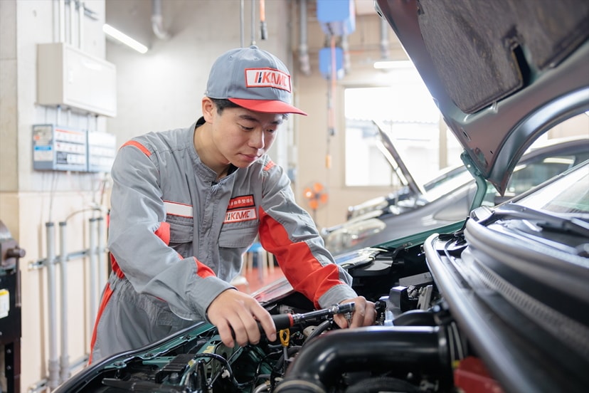 一級自動車整備科　実習の様子
